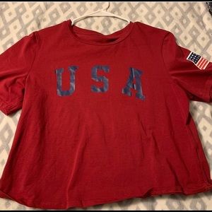 Cropped USA Shirt